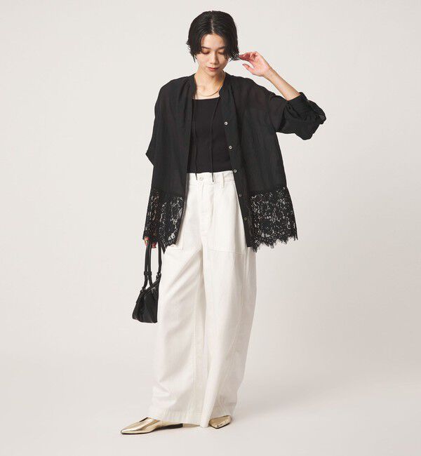 UNITED ARROWS green label relaxing「【結論シリーズ】ミルフィーユレースブラウス」|シャツ・ブラウス|