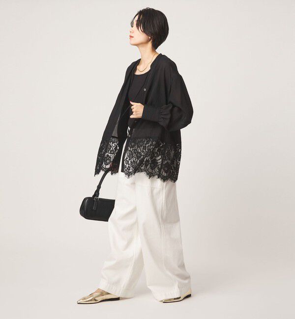 UNITED ARROWS green label relaxing「【結論シリーズ】ミルフィーユレースブラウス」|シャツ・ブラウス|