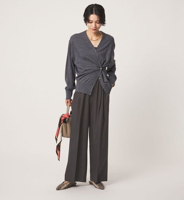 UNITED ARROWS green label relaxing「ニーハイワイドパンツ マシンウォッシャブル ストレッチ 帯電防止」|その他|