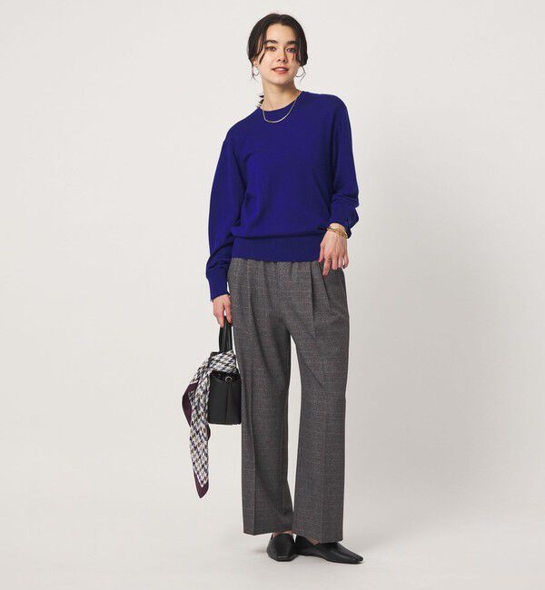 UNITED ARROWS green label relaxing「ニーハイワイドパンツ マシンウォッシャブル ストレッチ 帯電防止」|その他|