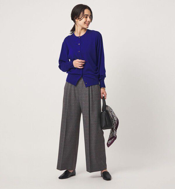 UNITED ARROWS green label relaxing「ニーハイワイドパンツ マシンウォッシャブル ストレッチ 帯電防止」|その他|