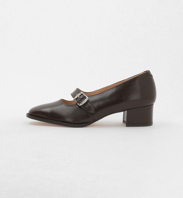 STEVEN ALAN「＜Steven Alan＞レザー モンク ストラップ ヒール シューズ」|その他|DK.BROWN