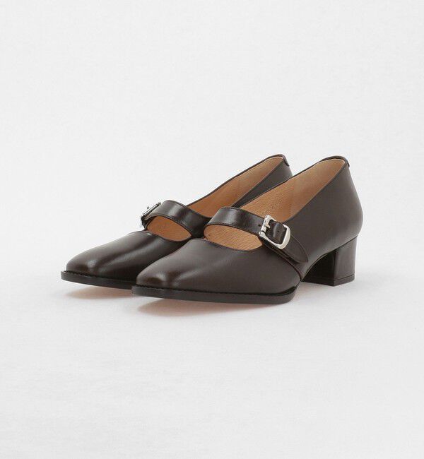 STEVEN ALAN「＜Steven Alan＞レザー モンク ストラップ ヒール シューズ」|その他|