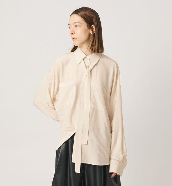 AEWEN MATOPH「＜AEWEN MATOPH＞ボウタイ ポケット シャツ」|シャツ・ブラウス|OFF WHITE