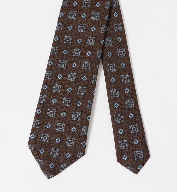 UNITED ARROWS「＜ERRICO FORMICOLA＞スクエア ジャガード ネクタイ」|ネクタイ・蝶ネクタイ|
