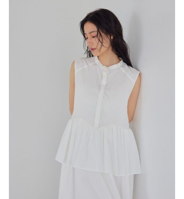 EMMEL REFINES「＜EMMEL REFINES＞EM ペプラムレイヤー ワンピース」|ワンピース|
