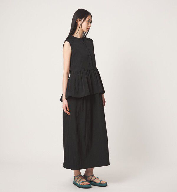 EMMEL REFINES「＜EMMEL REFINES＞EM ペプラムレイヤー ワンピース」|ワンピース|