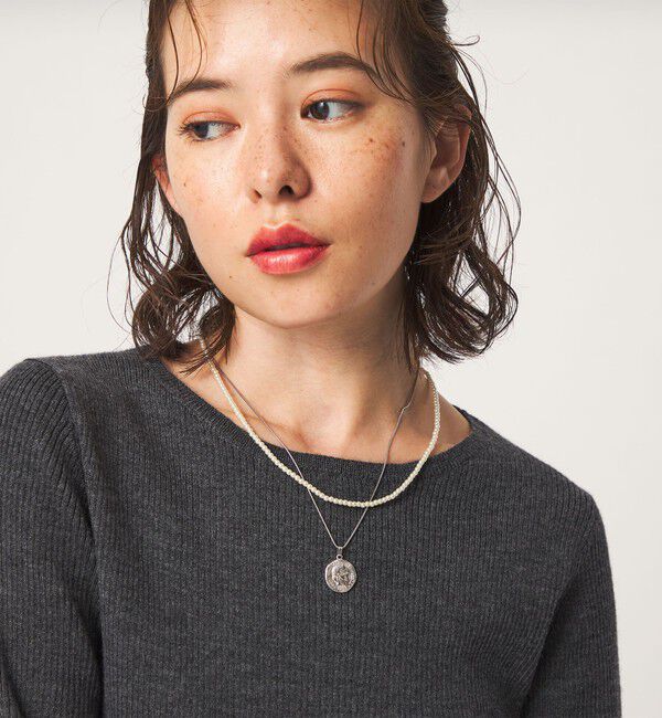 UNITED ARROWS green label relaxing「コイン＆フェイクパールネックレス 3WAY」|ネックレス|