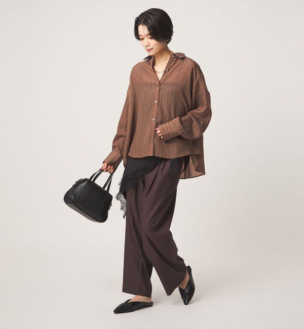 UNITED ARROWS green label relaxing「【結論シリーズ】ミルフィーユタックシャツ」|シャツ・ブラウス|