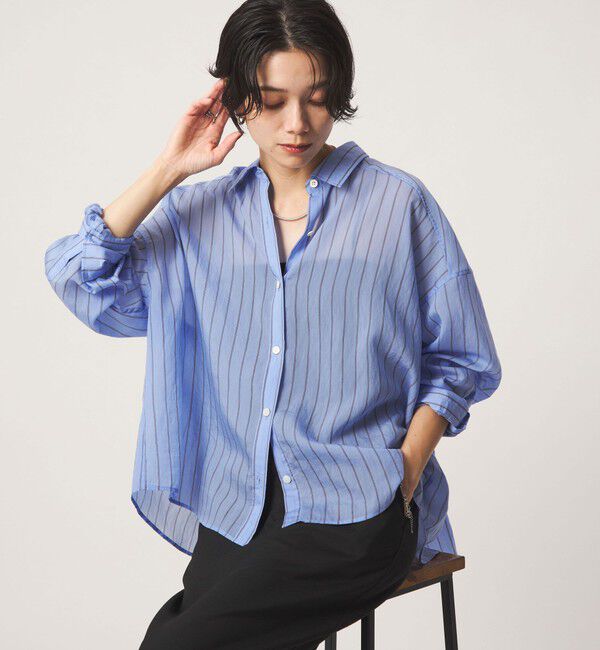 UNITED ARROWS green label relaxing「【結論シリーズ】ミルフィーユタックシャツ」|シャツ・ブラウス|その他7