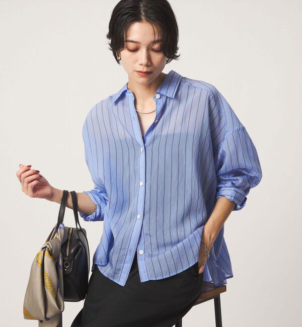 UNITED ARROWS green label relaxing「【結論シリーズ】ミルフィーユタックシャツ」|シャツ・ブラウス|
