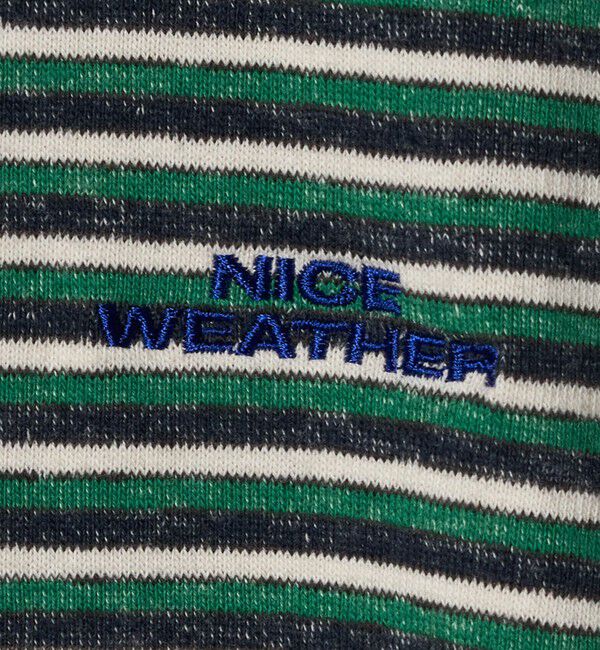 NICE WEATHER「＜NICE WEATHER＞マルチボーダー Tシャツ」|Tシャツ・カットソー|