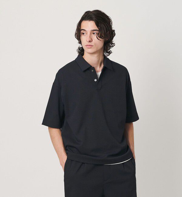 BEAUTY&YOUTH UNITED ARROWS「Air Dobby ワイドテーパード ポロシャツ ヨコストレッチ 吸水速乾 ウォッシャブル」|Tシャツ・カットソー|