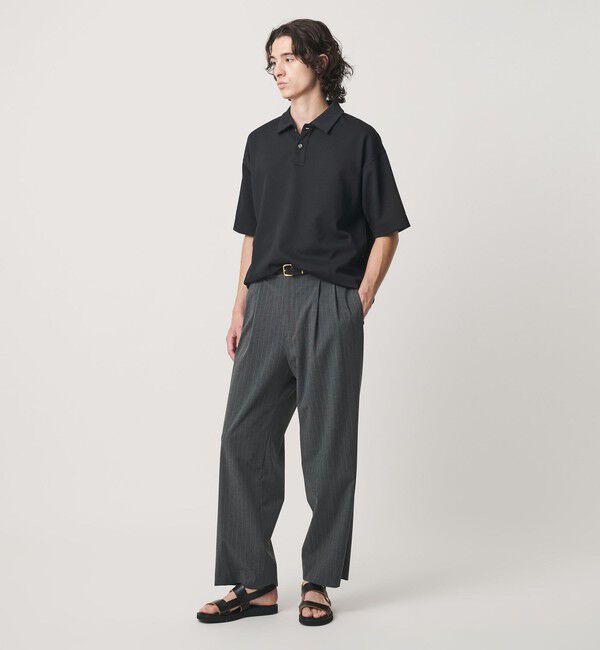 BEAUTY&YOUTH UNITED ARROWS「Air Dobby ワイドテーパード ポロシャツ ヨコストレッチ 吸水速乾 ウォッシャブル」|Tシャツ・カットソー|
