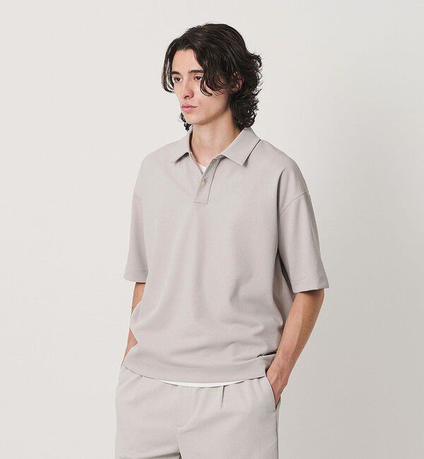 BEAUTY&YOUTH UNITED ARROWS「Air Dobby ワイドテーパード ポロシャツ ヨコストレッチ 吸水速乾 ウォッシャブル」|Tシャツ・カットソー|