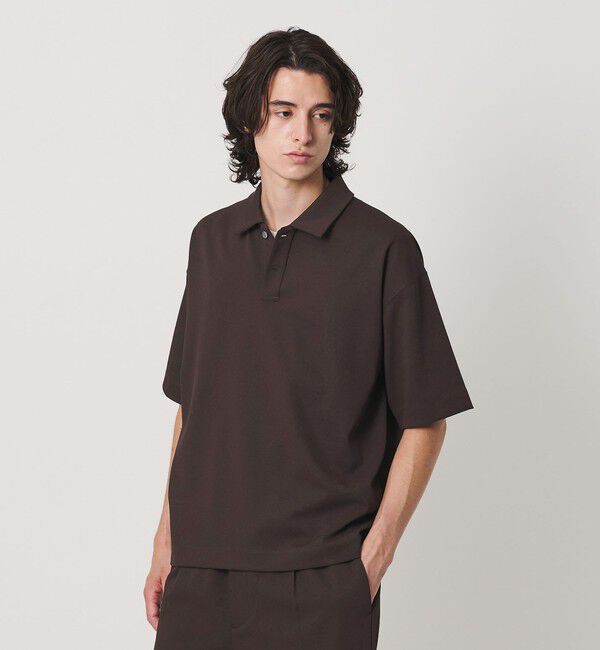 BEAUTY&YOUTH UNITED ARROWS「Air Dobby ワイドテーパード ポロシャツ ヨコストレッチ 吸水速乾 ウォッシャブル」|Tシャツ・カットソー|