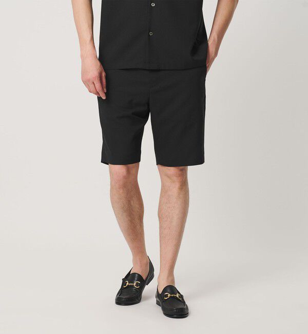 BEAUTY&YOUTH UNITED ARROWS「【WEB限定 WARDROBE SMART】Reflax スリム ショートパンツ」|その他|BLACK
