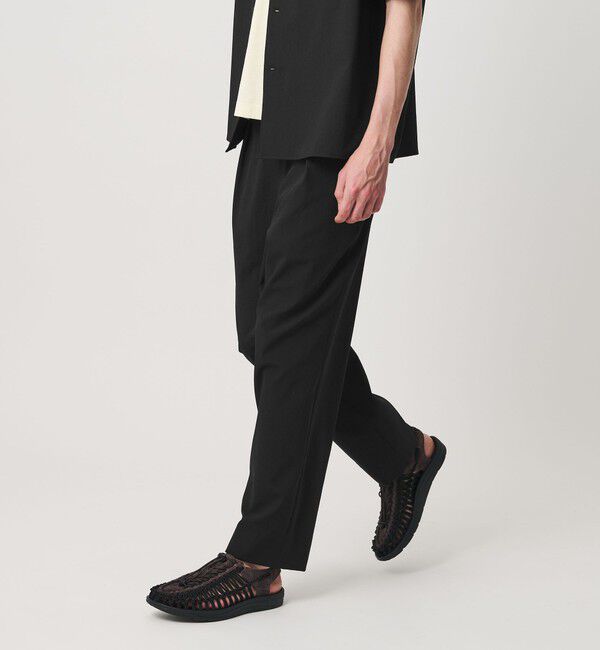 BEAUTY&YOUTH UNITED ARROWS「KOMATSU PACK トロピカル 1P テーパード イージー パンツ NO.9 ストレッチ 吸水速乾 UVカット セットアップ」|チノ|