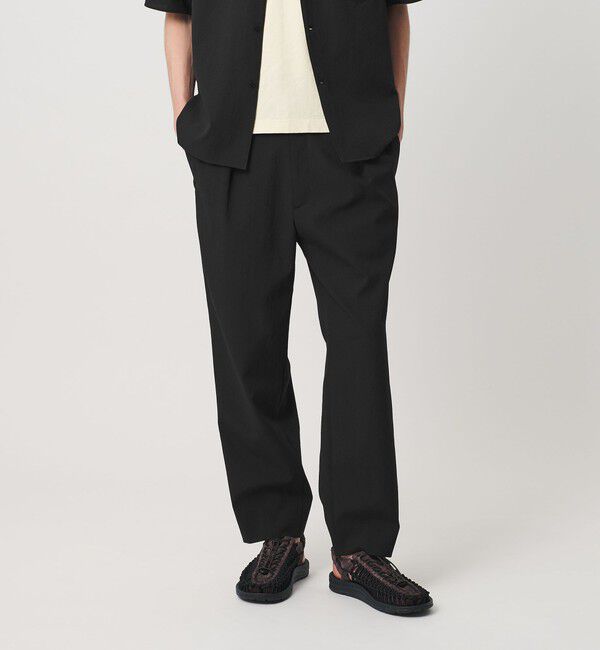 BEAUTY&YOUTH UNITED ARROWS「KOMATSU PACK トロピカル 1P テーパード イージー パンツ NO.9 ストレッチ 吸水速乾 UVカット セットアップ」|チノ|