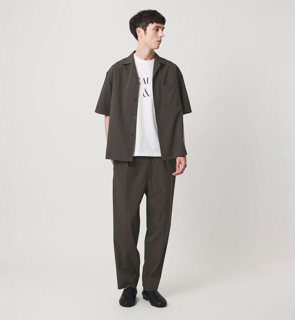 BEAUTY&YOUTH UNITED ARROWS「KOMATSU PACK トロピカル 1P テーパード イージー パンツ NO.9 ストレッチ 吸水速乾 UVカット セットアップ」|チノ|
