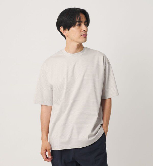 BEAUTY&YOUTH UNITED ARROWS「クール デオドラント クルーネック ボーダー Tシャツ 接触冷感 抗菌防臭」|Tシャツ・カットソー|NATURAL