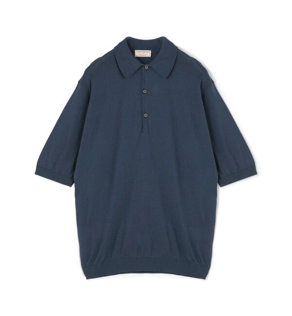 TOMORROWLAND MENS「【別注J】JOHN SMEDLEY 30Gシーアイランドコットン ニットポロ ISIS」|ニット・セーター|67 ダークブルー
