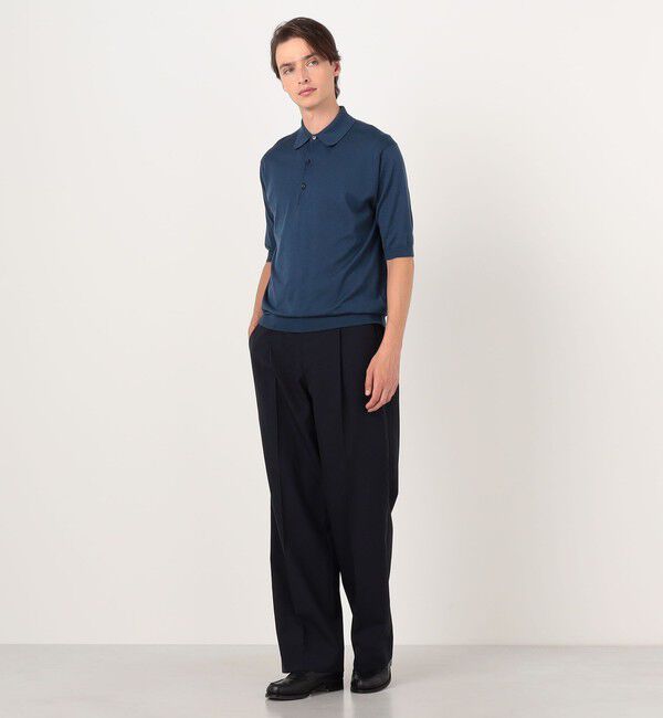 TOMORROWLAND MENS「【別注J】JOHN SMEDLEY 30Gシーアイランドコットン ニットポロ ISIS」|ニット・セーター|