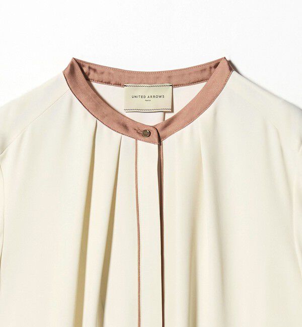 UNITED ARROWS「バイカラーパイピング ショートスリーブ ブラウス」|シャツ・ブラウス|