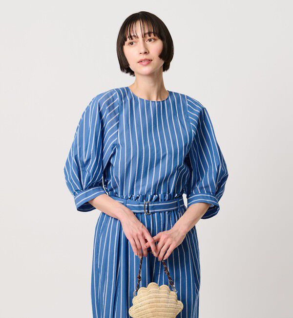 UNITED ARROWS「クリーン ストライプ マリン ブラウス ‐ウォッシャブル‐」|シャツ・ブラウス|