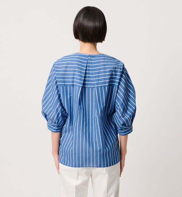 UNITED ARROWS「クリーン ストライプ マリン ブラウス ‐ウォッシャブル‐」|シャツ・ブラウス|