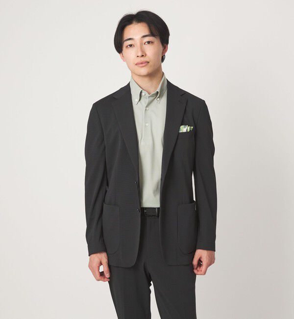 UNITED ARROWS green label relaxing「DUADRY clean バーズアイ ボタンダウン ビズポロ ポロシャツ -吸水速乾・抗菌-」|ポロシャツ|
