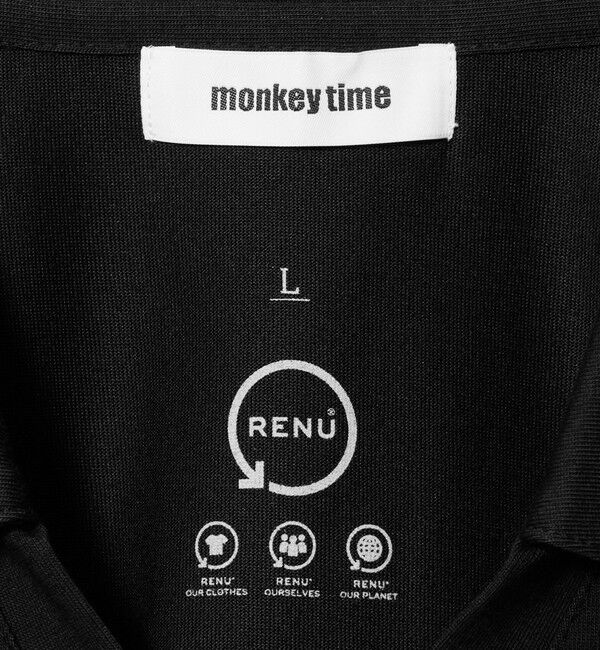 MONKEY TIME「RENU シリーズ  ジャージー スキッパー ポロシャツ」|Tシャツ・カットソー|