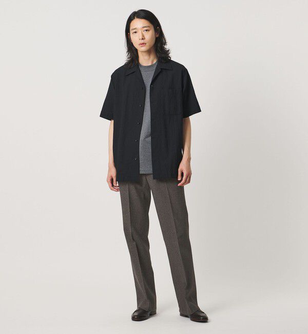 UNITED ARROWS「ポリエステル リネンライク セミフレアトラウザーズ」|スラックス|