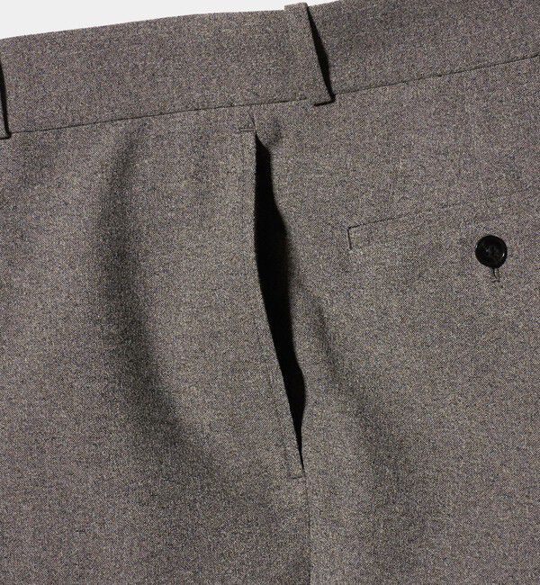UNITED ARROWS「ポリエステル リネンライク セミフレアトラウザーズ」|スラックス|