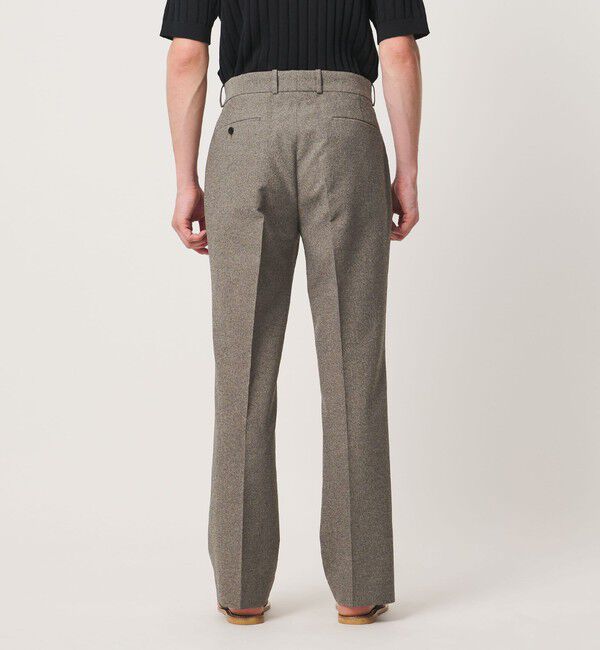 UNITED ARROWS「ポリエステル リネンライク セミフレアトラウザーズ」|スラックス|