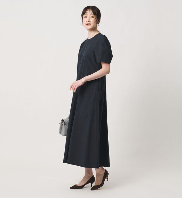 UNITED ARROWS「パフスリーブ フレアワンピース ‐ウォッシャブル‐」|ワンピース|