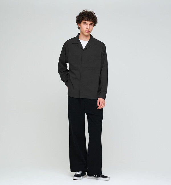 UNITED ARROWS green label relaxing「SHIELDRY フライフロント 長袖 オープンカラー シャツ -伸縮性・UVカット・遮熱-」|シャツ・ブラウス|