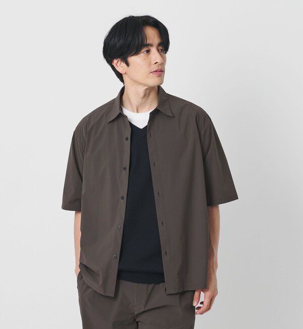 BEAUTY&YOUTH UNITED ARROWS「360&deg;MASTER ICE ショートスリーブ シャツ セットアップ対応 接触冷感 ストレッチ 撥水 UVカット」|シャツ・ブラウス|