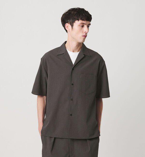 BEAUTY&YOUTH UNITED ARROWS「KOMATSU PACK トロピカル オープンカラー シャツ GRANDE型 ストレッチ 吸水速乾 UVカット セットアップ対応」|シャツ・ブラウス|