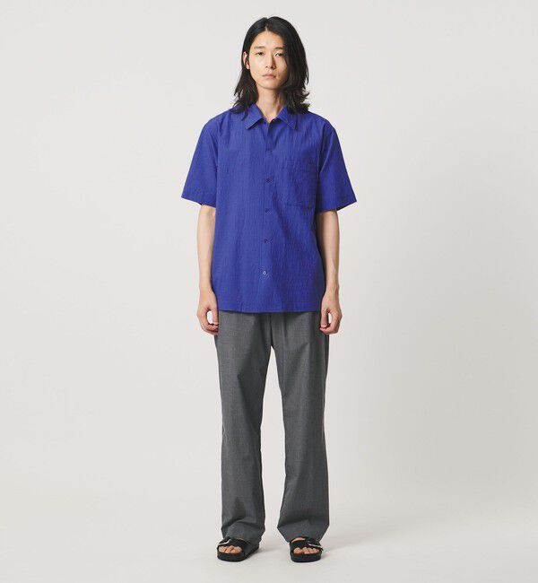 UNITED ARROWS「ウール/ナイロン アルバトロス ワンピースカラー ショートスリーブシャツ」|シャツ・ブラウス|