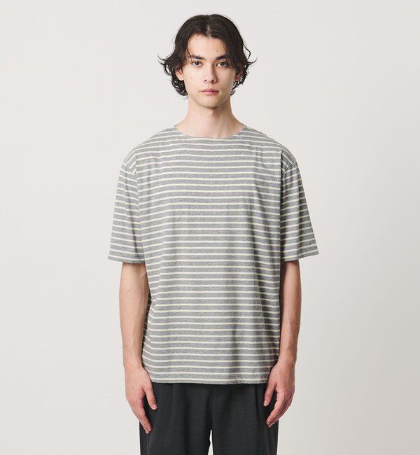 UNITED ARROWS「【別注】＜Armor-Lux＞ セミボートネック ボーダー Tシャツ」|Tシャツ・カットソー|
