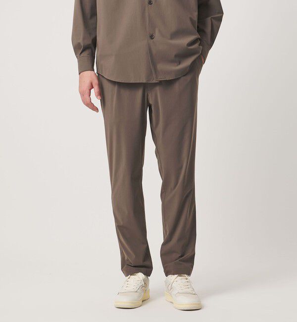 UNITED ARROWS「ナイロン/ポリウレタン エコニール 1プリーツ ハーフギャザー イージーパンツ タテヨコストレッチ」|チノ|MOCA