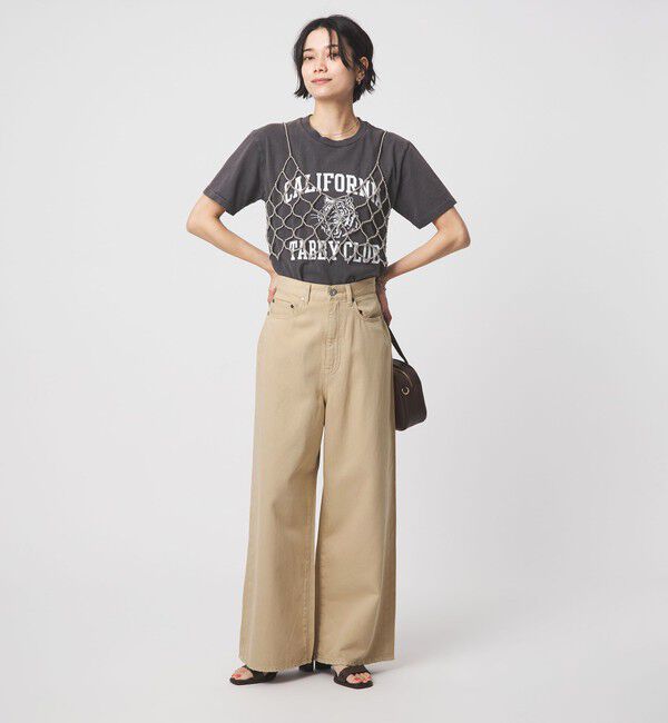 UNITED ARROWS green label relaxing「＜スタイリスト兵藤千尋さんコラボ＞ワイド ライト デニム 接触冷感」|デニム|