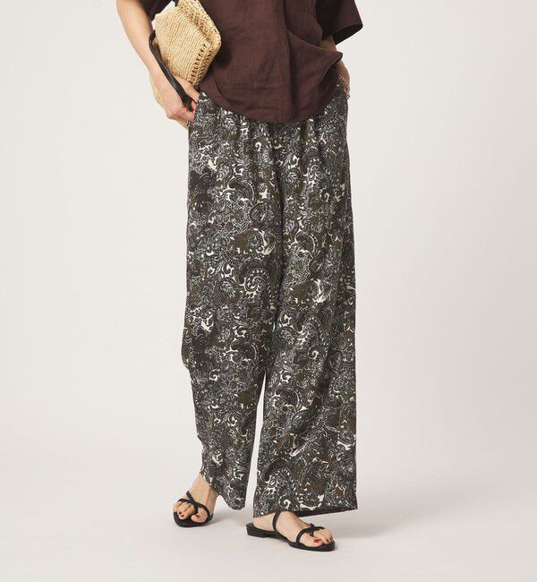 UNITED ARROWS green label relaxing「ペイズリー プリント パンツ」|その他|DK.BROWN