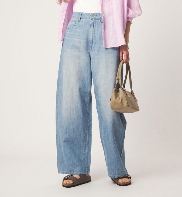 UNITED ARROWS green label relaxing「【別注】＜HEALTHY DENIM＞カーブ デニム パンツ ライトブルー」|デニム|