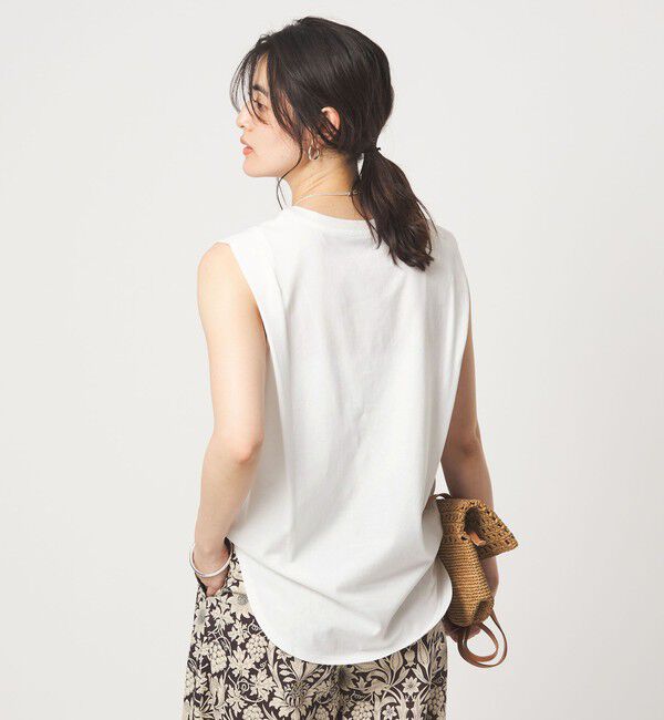 UNITED ARROWS green label relaxing「ショルダータック ノースリーブ プルオーバー カットソー」|Tシャツ・カットソー|