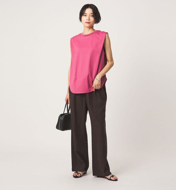 UNITED ARROWS green label relaxing「ショルダータック ノースリーブ プルオーバー カットソー」|Tシャツ・カットソー|
