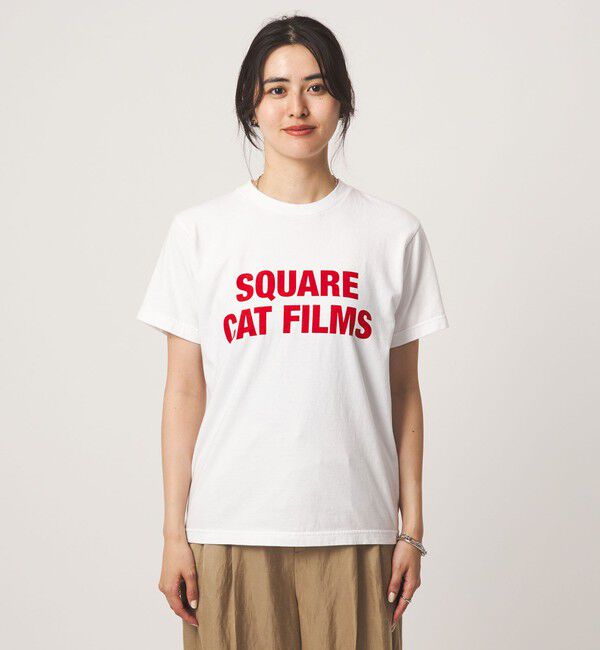 UNITED ARROWS green label relaxing「【別注】＜SQUARE CATFILMS＞フォトプリント Tシャツ」|Tシャツ・カットソー|