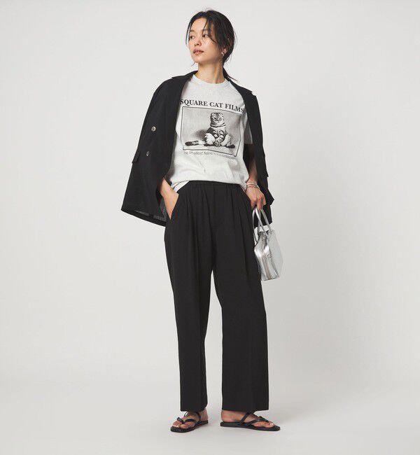 UNITED ARROWS green label relaxing「【別注】＜SQUARE CATFILMS＞フォトプリント Tシャツ」|Tシャツ・カットソー|