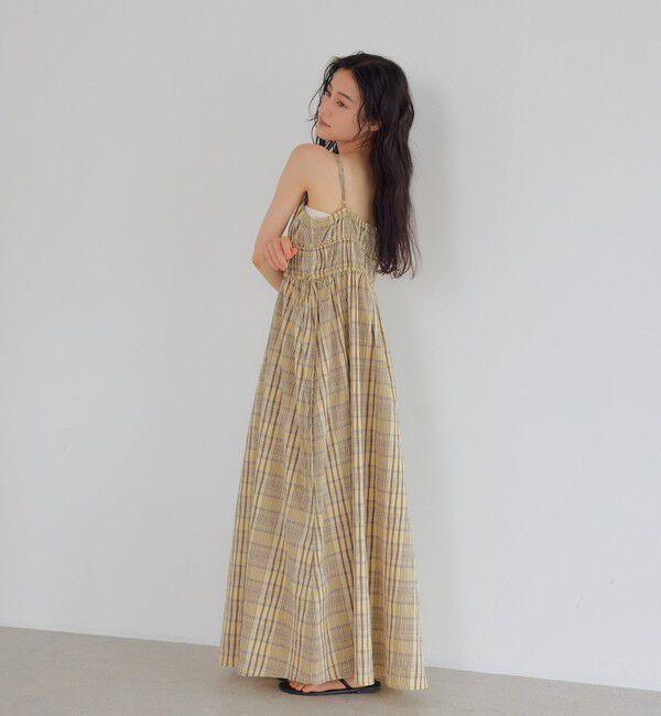 EMMEL REFINES「＜EMMEL REFINES＞EM ビッグチェック キャミワンピース」|ワンピース|